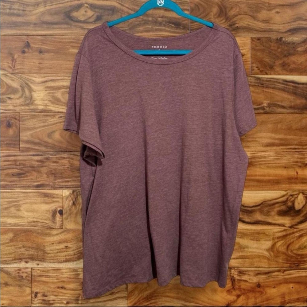 torrid Mauve Heather Short Sleeve Crewneck Tee